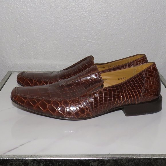 Mezlan Crocodile Loafers main image 4